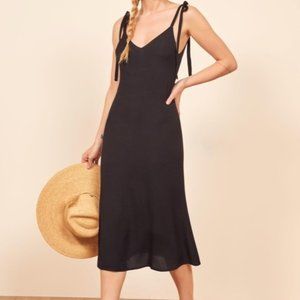 BNWT Reformation Jade Blk Midi Dress - Size M